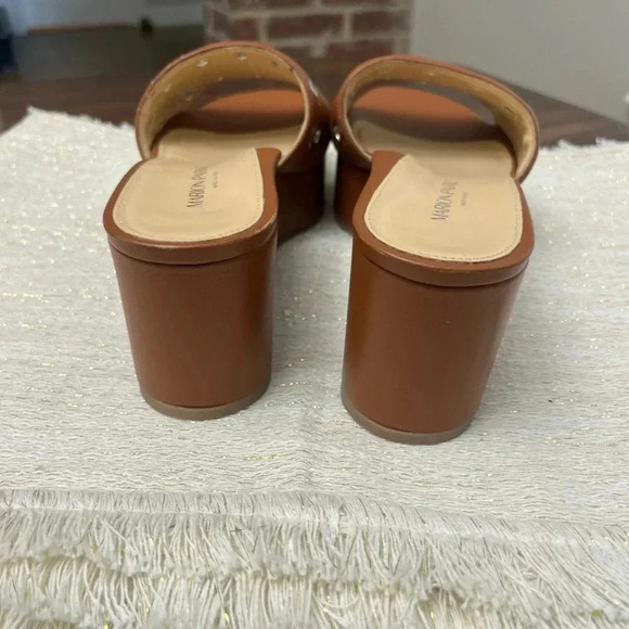 Marion Parke Triple Insole Brown Leather Sandals Size EU 40 US 10 Luxury Classic - Picture 3 of 11